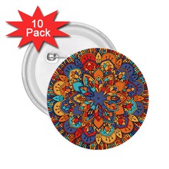 Mandala Pattern 5 2 25  Buttons (10 Pack)  by designsbymallika