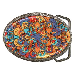 Mandala Pattern 5 Belt Buckles by designsbymallika