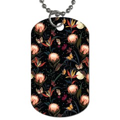 Seamless Garden Pattern Dog Tag (one Side) by designsbymallika