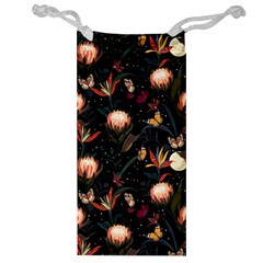 Seamless Garden Pattern Jewelry Bag by designsbymallika