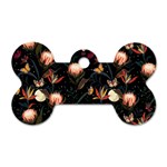 Seamless Garden Pattern Dog Tag Bone (One Side) Front