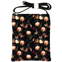 Seamless Garden Pattern Shoulder Sling Bag by designsbymallika