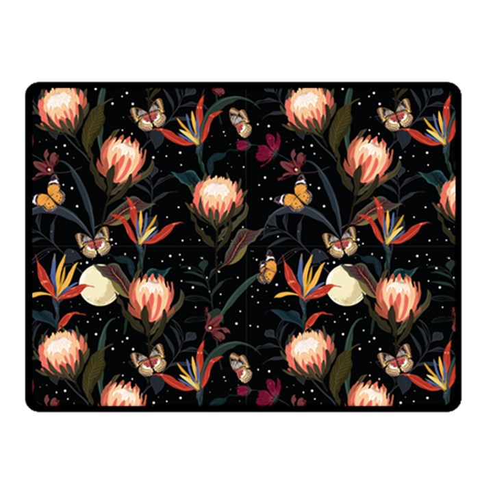 Seamless Garden Pattern Fleece Blanket (Small)