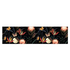 Seamless Garden Pattern Satin Scarf (oblong) by designsbymallika