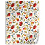 Red Yellow Flower Pattern Canvas 12  x 16  11.86 x15.41  Canvas - 1