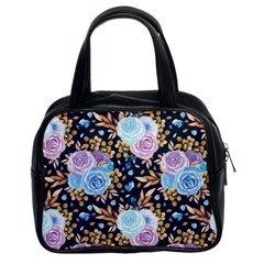 Rose Flower Pattern Classic Handbag (two Sides)