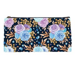 Rose Flower Pattern Pencil Case by designsbymallika