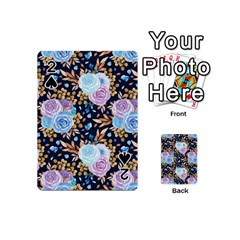 Rose Flower Pattern Playing Cards 54 Designs (mini) by designsbymallika