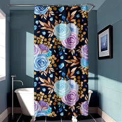 Rose Flower Pattern Shower Curtain 36  X 72  (stall)  by designsbymallika