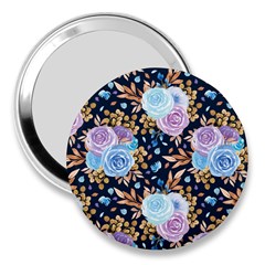 Rose Flower Pattern 3  Handbag Mirrors by designsbymallika