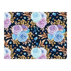 Rose Flower Pattern Double Sided Flano Blanket (mini)  by designsbymallika