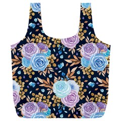 Rose Flower Pattern Full Print Recycle Bag (xxxl) by designsbymallika