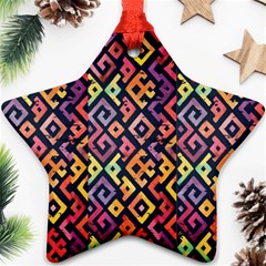 Square Pattern 2 Ornament (star) by designsbymallika