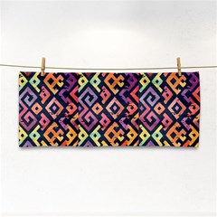 Square Pattern 2 Hand Towel by designsbymallika