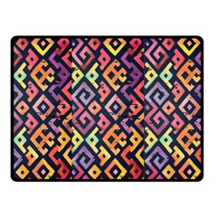 Square Pattern 2 Fleece Blanket (small) by designsbymallika