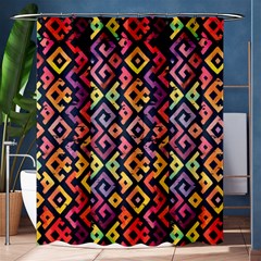 Square Pattern 2 Shower Curtain 60  X 72  (medium)  by designsbymallika