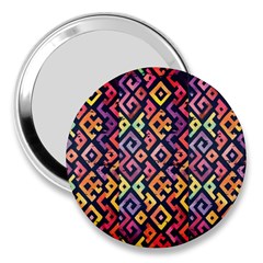 Square Pattern 2 3  Handbag Mirrors by designsbymallika