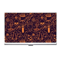 Halloween Pattern 5 Business Card Holder by designsbymallika