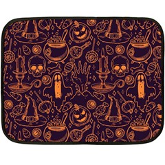 Halloween Pattern 5 Fleece Blanket (mini) by designsbymallika