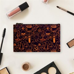 Halloween Pattern 5 Cosmetic Bag (small) by designsbymallika