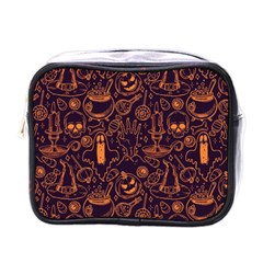 Halloween Pattern 5 Mini Toiletries Bag (one Side) by designsbymallika