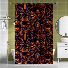 Halloween Pattern 5 Shower Curtain 48  X 72  (small)  by designsbymallika