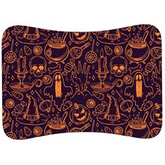 Halloween Pattern 5 Velour Seat Head Rest Cushion by designsbymallika