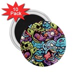 Halloween Love Chains Pattern 2.25  Magnets (10 pack)  Front