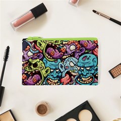 Halloween Love Chains Pattern Cosmetic Bag (xs) by designsbymallika