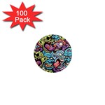 Halloween Love 1  Mini Magnets (100 pack)  Front