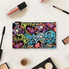 Halloween Love Cosmetic Bag (small) by designsbymallika