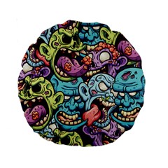 Halloween Love Standard 15  Premium Round Cushions