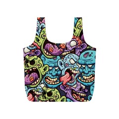 Halloween Love Full Print Recycle Bag (s) by designsbymallika