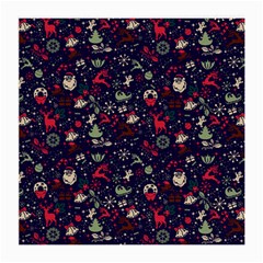 Chritmas 2 Medium Glasses Cloth (2 Sides) by designsbymallika