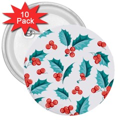 Chritmas 1 3  Buttons (10 Pack)  by designsbymallika