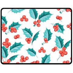 Chritmas 1 Fleece Blanket (medium)  by designsbymallika