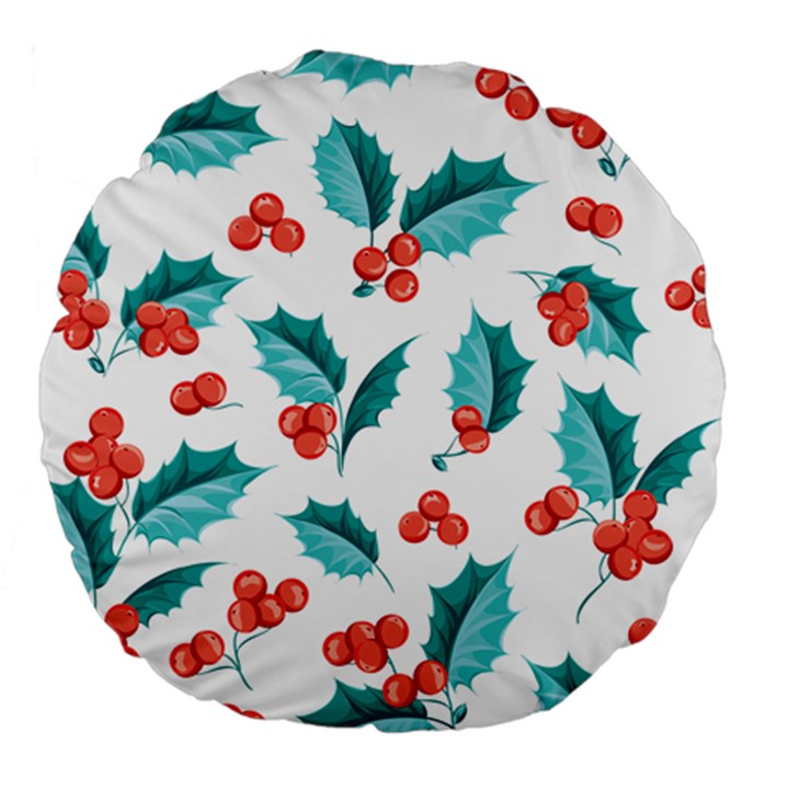 Chritmas 1 Large 18  Premium Flano Round Cushions