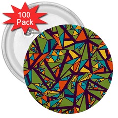 Aabstract Art 3  Buttons (100 Pack)  by designsbymallika