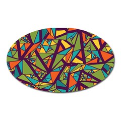 Aabstract Art Oval Magnet by designsbymallika