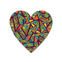 Aabstract Art Heart Magnet by designsbymallika