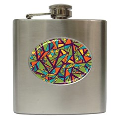 Aabstract Art Hip Flask (6 Oz) by designsbymallika