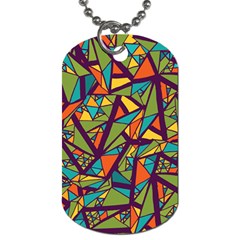 Aabstract Art Dog Tag (two Sides) by designsbymallika