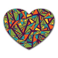 Aabstract Art Heart Mousepads by designsbymallika