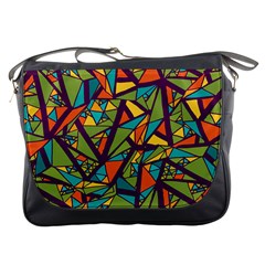 Aabstract Art Messenger Bag by designsbymallika