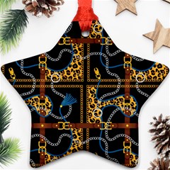 Chains Pattern Ornament (star) by designsbymallika