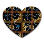 Chains Pattern Heart Mousepads Front