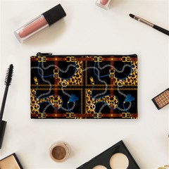 Chains Pattern Cosmetic Bag (small) by designsbymallika