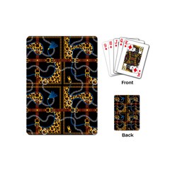 Chains Pattern Playing Cards Single Design (mini) by designsbymallika