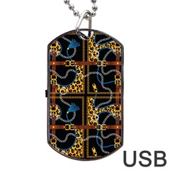 Chains Pattern Dog Tag Usb Flash (one Side) by designsbymallika