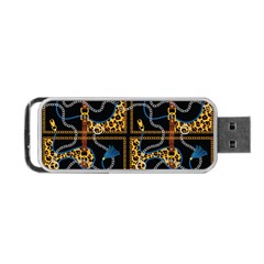 Chains Pattern Portable Usb Flash (one Side) by designsbymallika